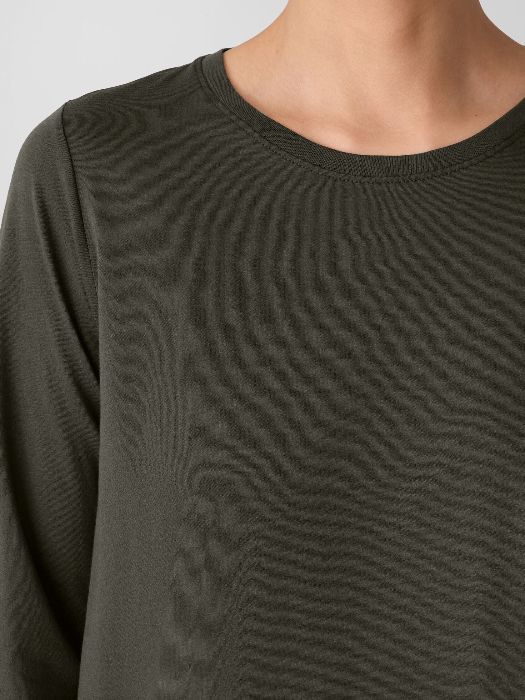 Organic Pima Cotton Jersey Long-Sleeve Tee