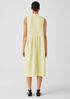 Garment-Dyed Organic Handkerchief Linen Pleated Dress