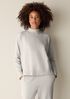 Garment-Dyed Organic Cotton Terry High Neck Top
