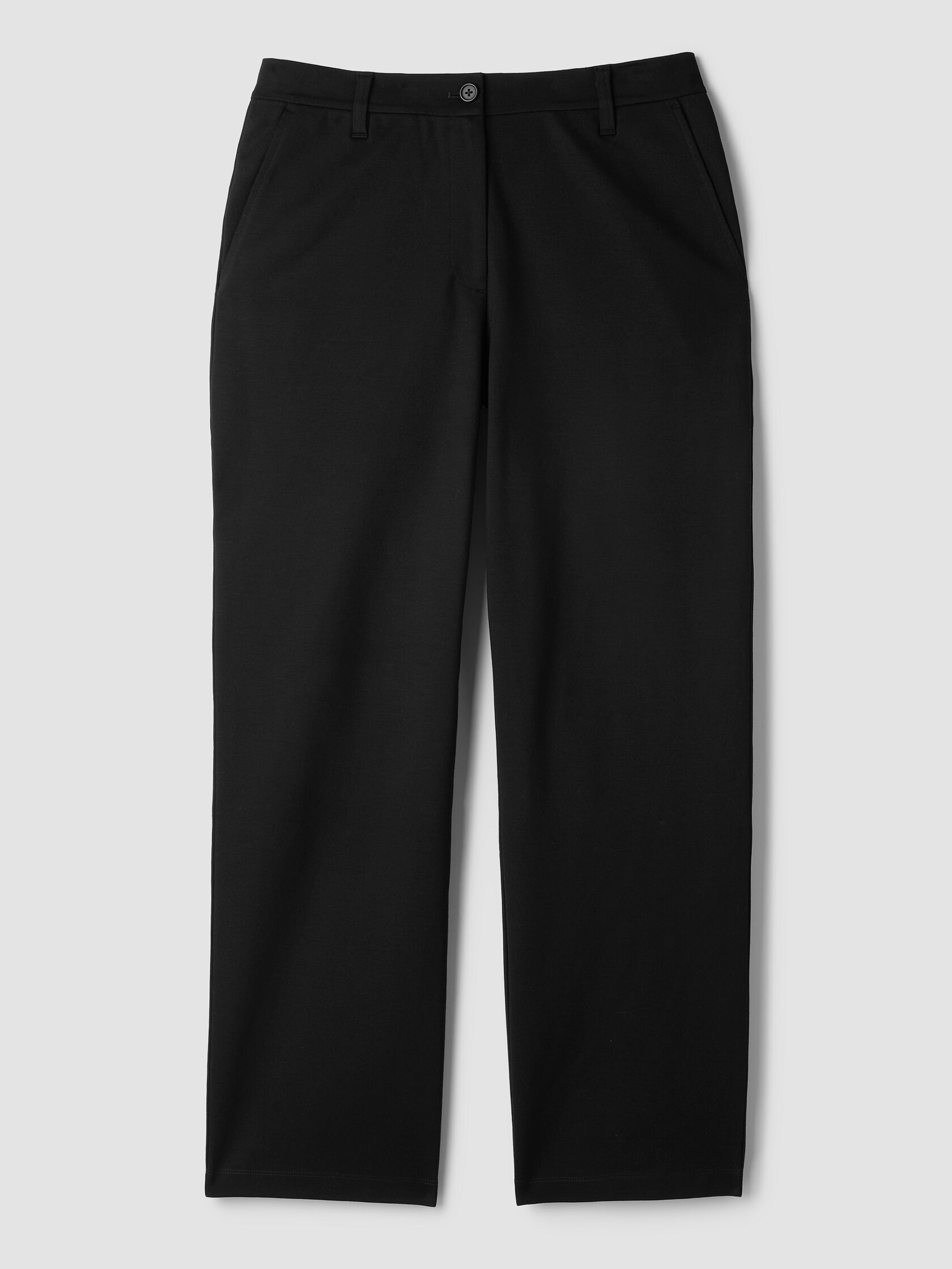 Washable Flex Ponte Straight Trouser Pant