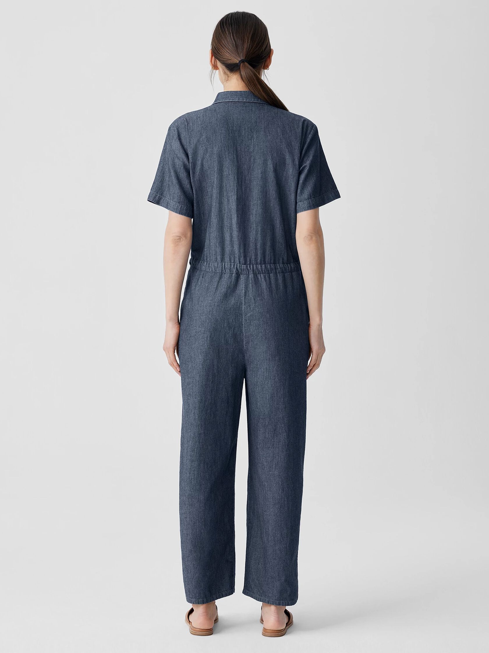 Airy Organic Cotton Twill Jumpsuit