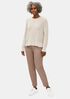 Organic Cotton Twill Slim Ankle Pant