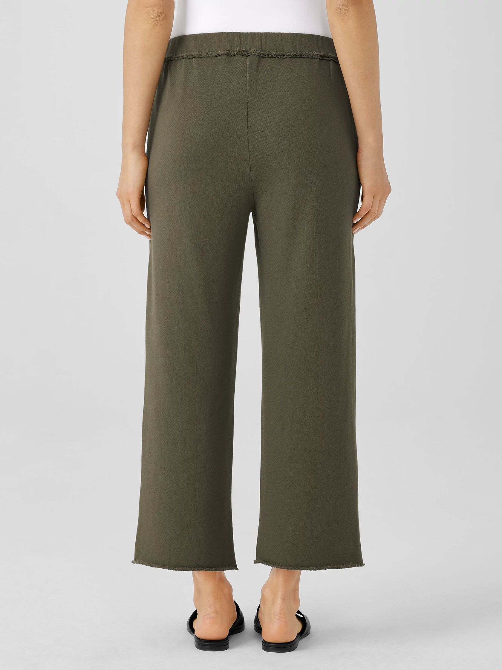Lightweight Organic Cotton Terry Straight Pant