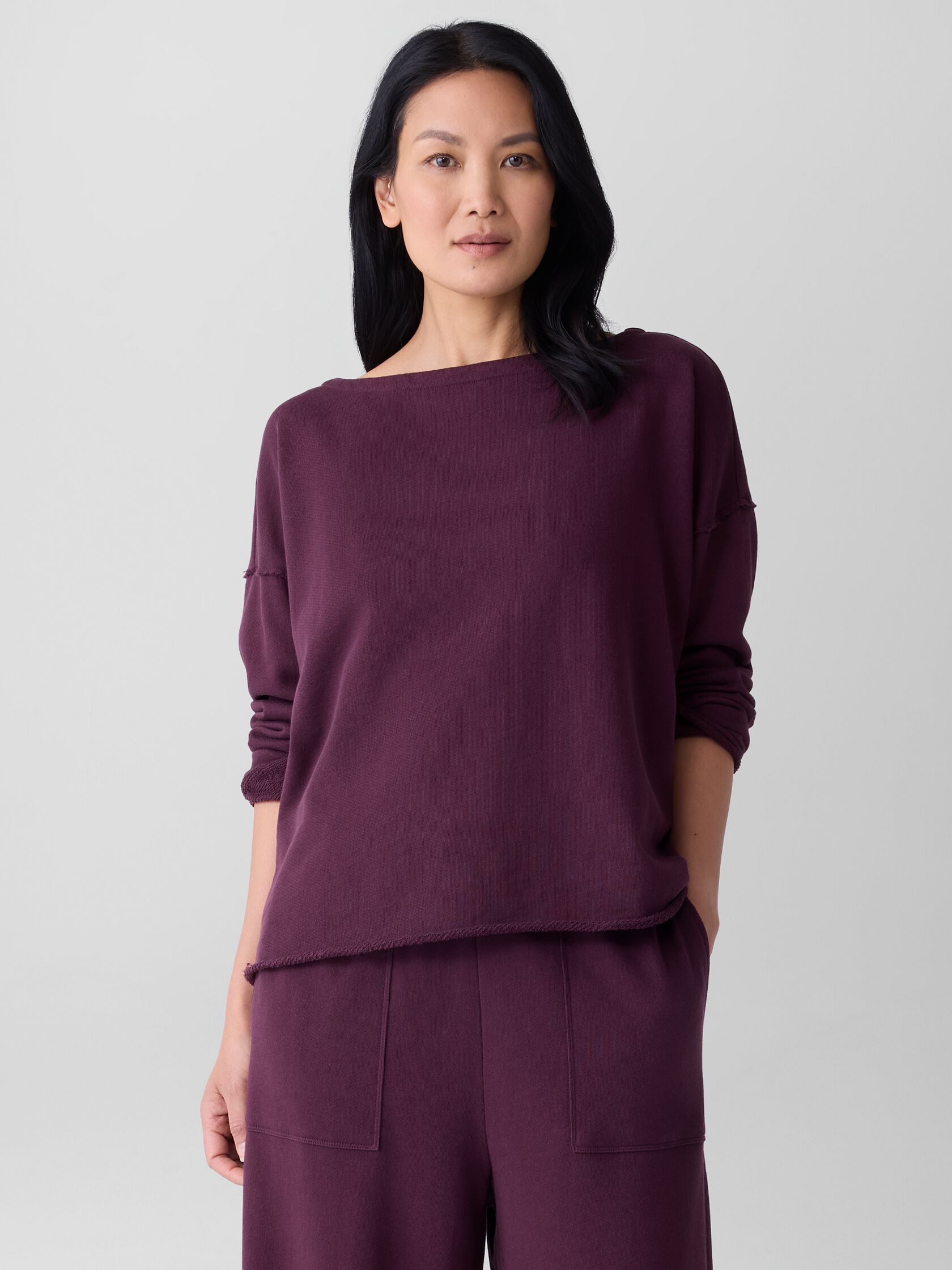 Lightweight Organic Cotton Terry Box-Top