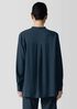 Silk Georgette Crepe Band Collar Shirt