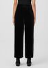 Velvet Wide-Leg Pant