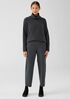 Organic Cotton Melange Crepe Lantern Pant