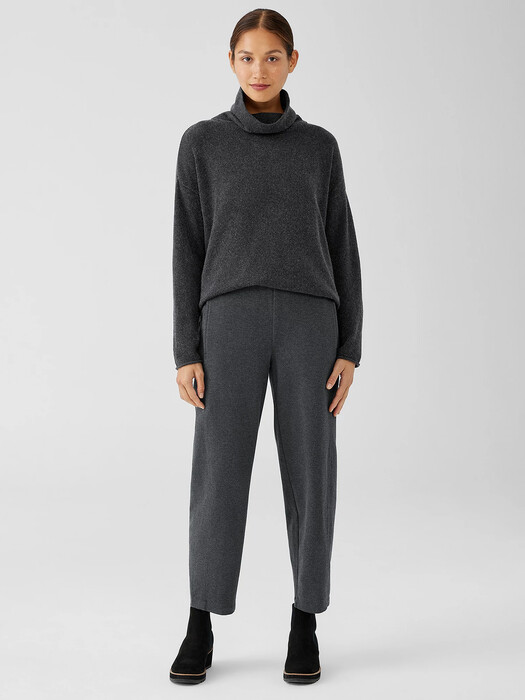 Organic Cotton Melange Crepe Lantern Pant