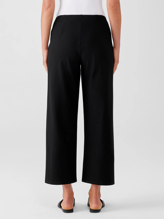 Washable Stretch Crepe Straight Pant