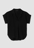 Organic Cotton Lofty Gauze Notch Collar Top