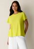 Organic Cotton Slubby Jersey Crew Neck Tee