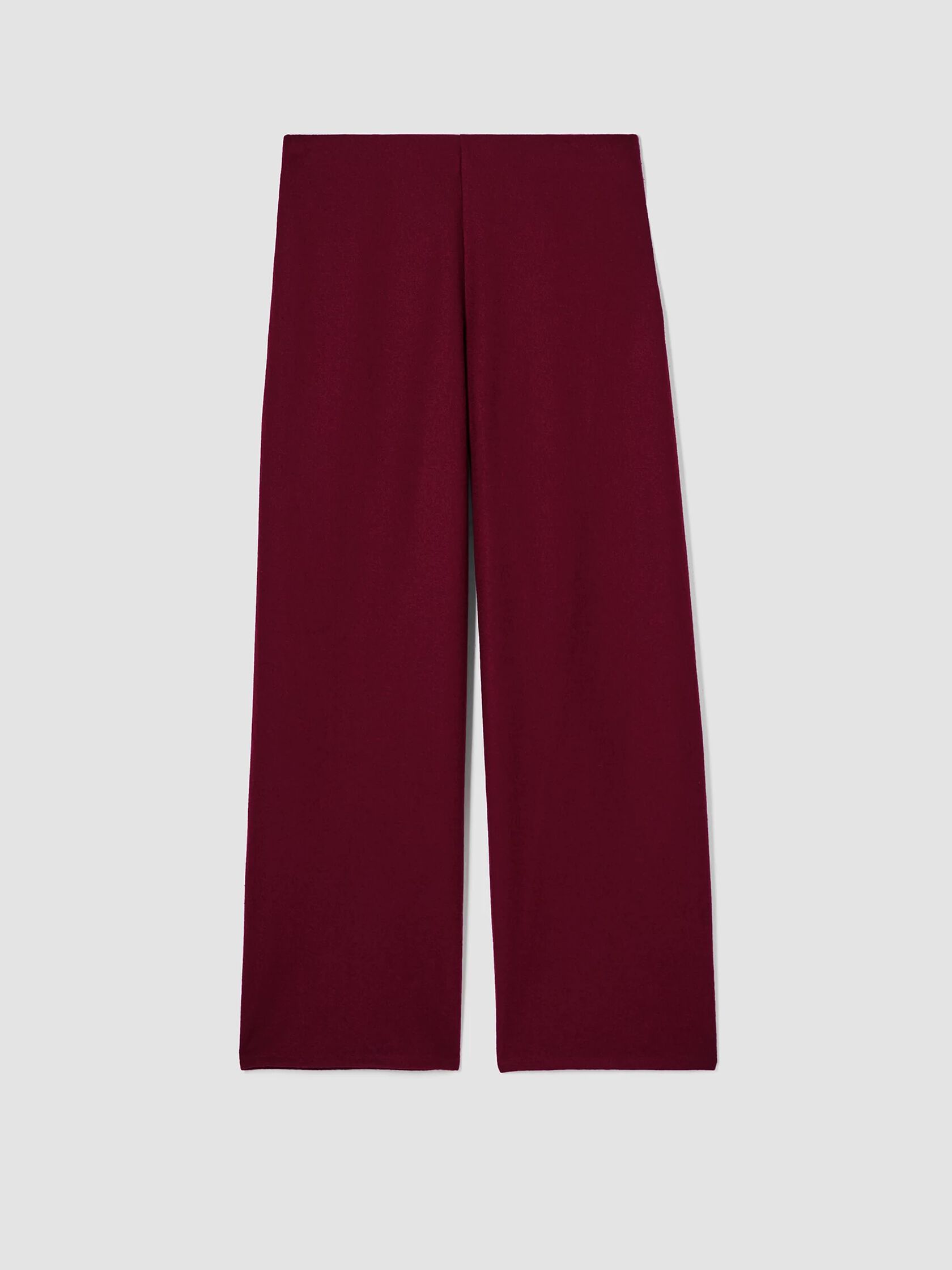 Boiled Wool Jersey Straight Pant