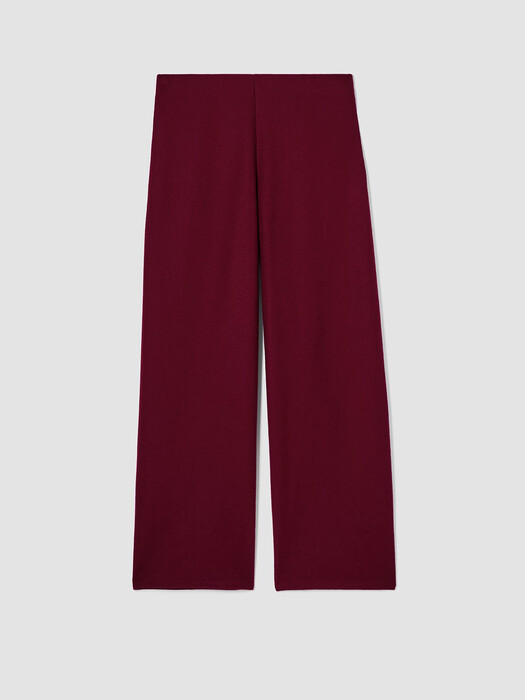 Boiled Wool Jersey Straight Pant