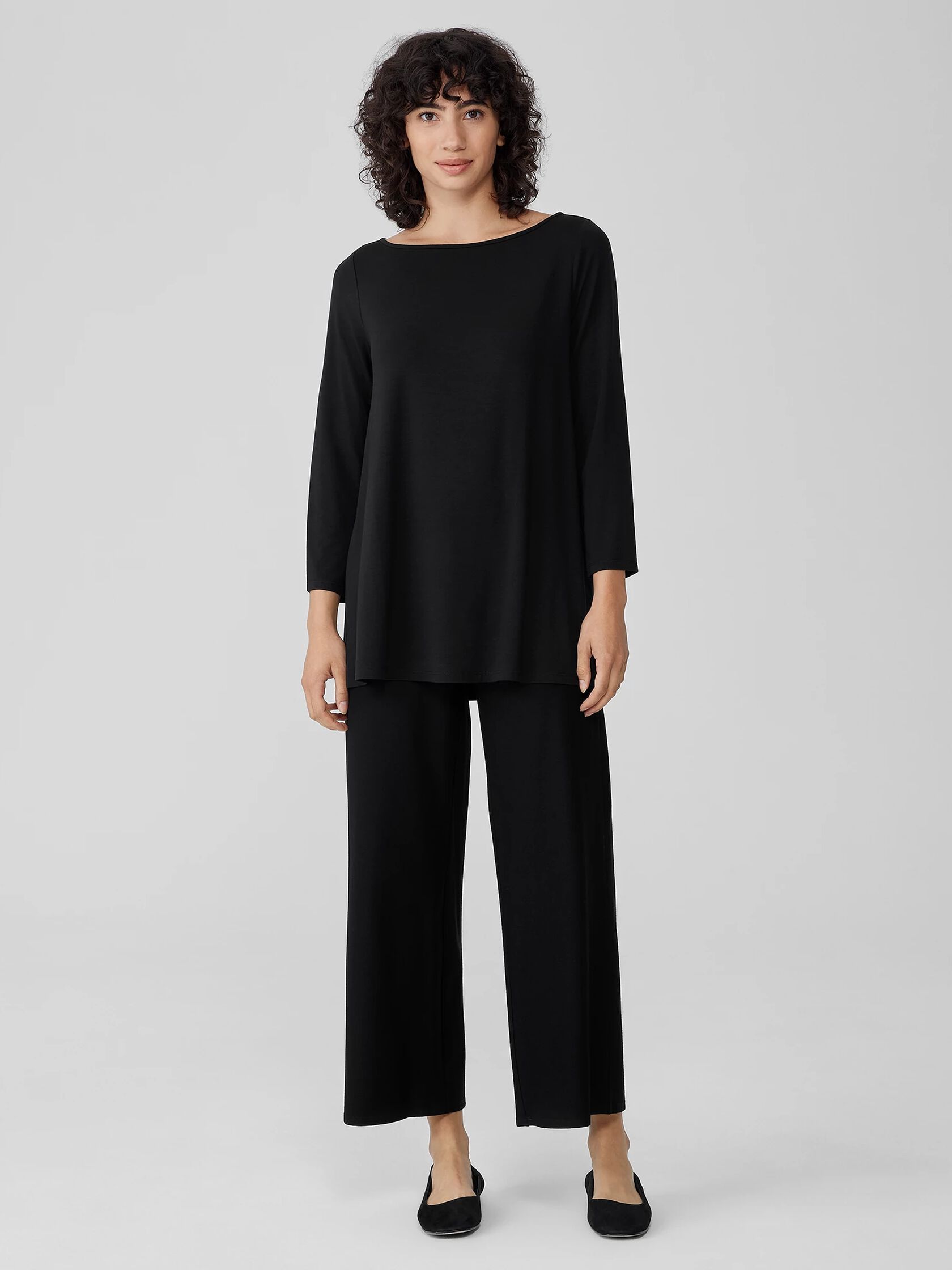 Fine Jersey Bateau Neck Top
