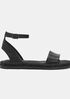 Mike Tumbled Leather Espadrille Sandal