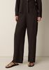 Woven Pliss&eacute; Straight Pant
