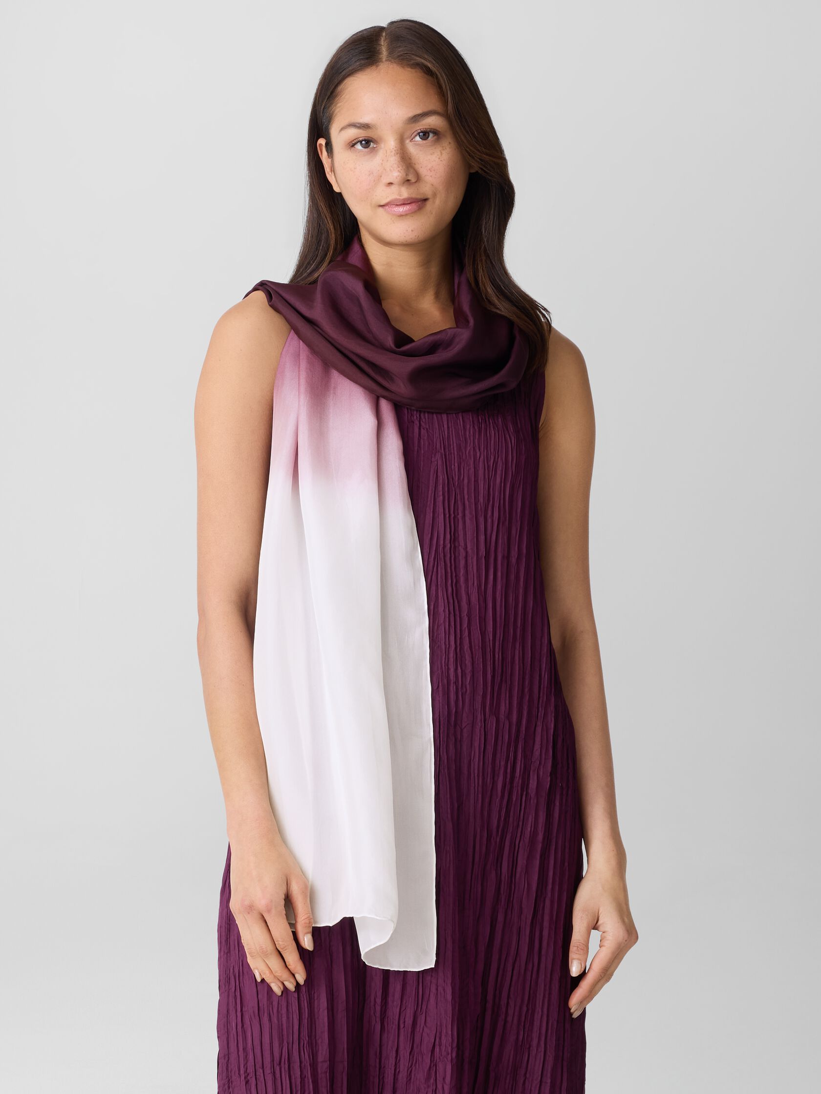 Hand-Dyed Silk Scarf