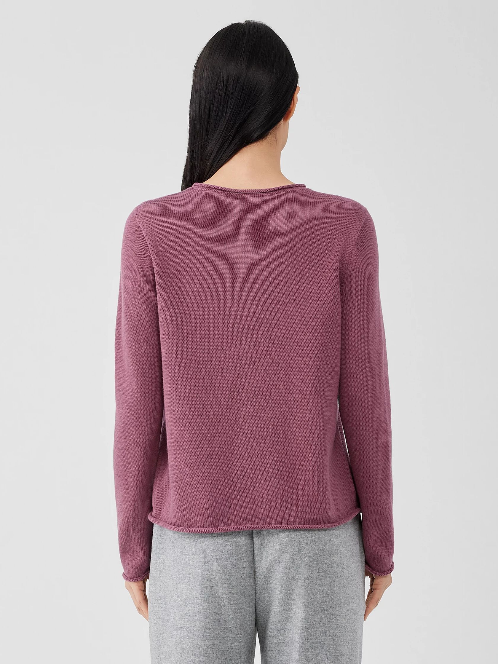 Peruvian Cotton Blend Jewel Neck Top