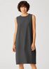 Washable Stretch Crepe Lantern Dress