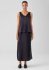 Stretch Silk Charmeuse Bias Skirt