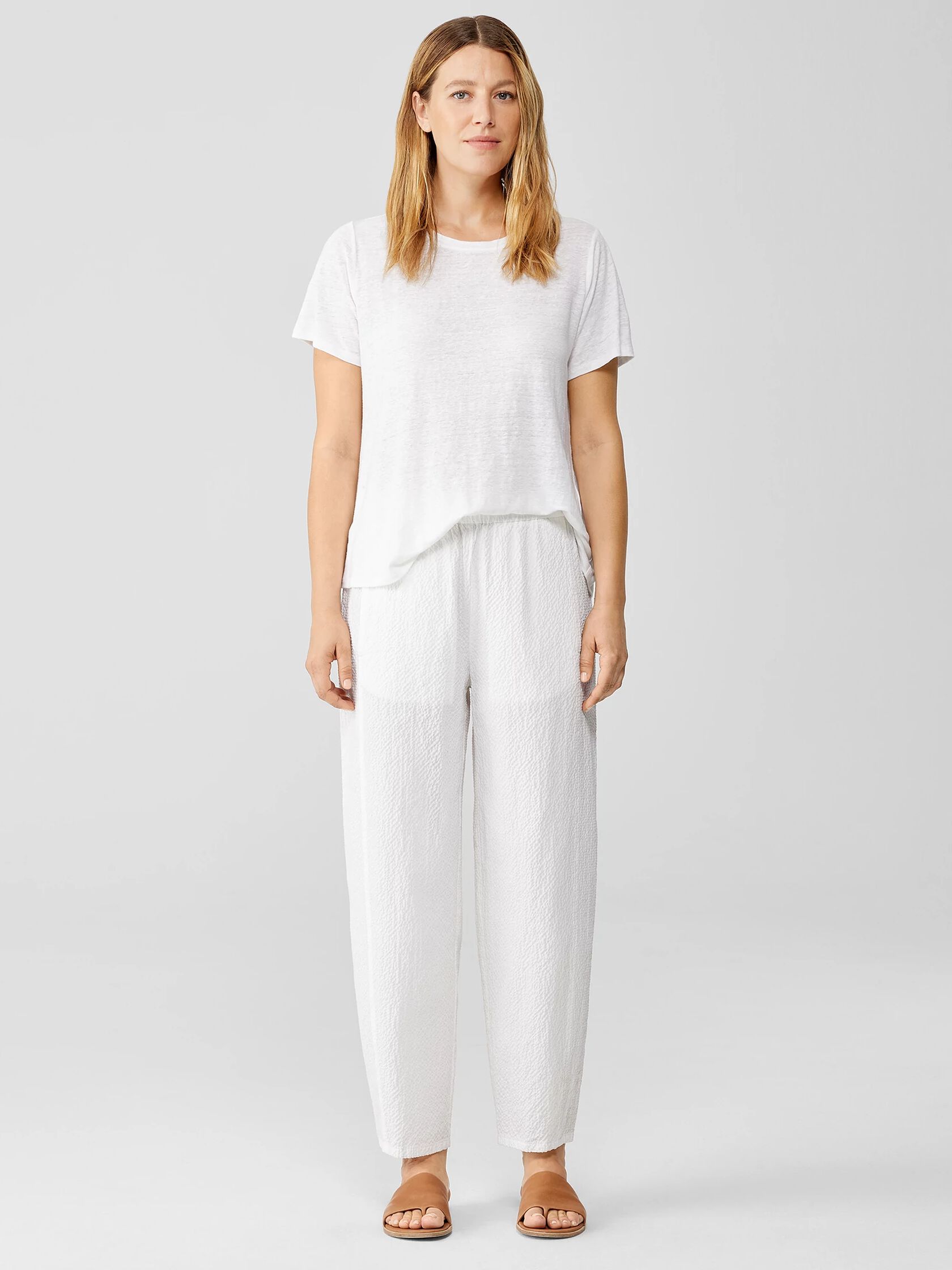 Organic Cotton Pucker Lantern Pant