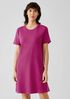 Organic Cotton Interlock Crew Neck Dress