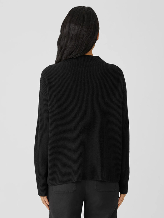 Italian Cashmere Funnel Neck Top