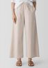 Washed Organic Cotton Poplin Wide-Leg Pant