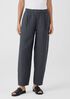 Washed Organic Linen Délavé Lantern Pant