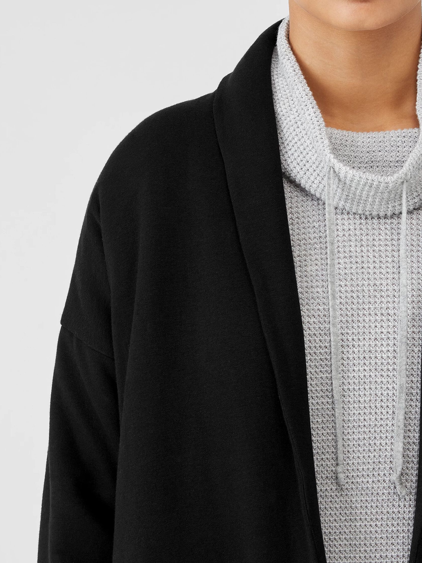 Cozy Brushed Terry Padded Coat