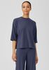 Fine Jersey Column-Sleeve Top