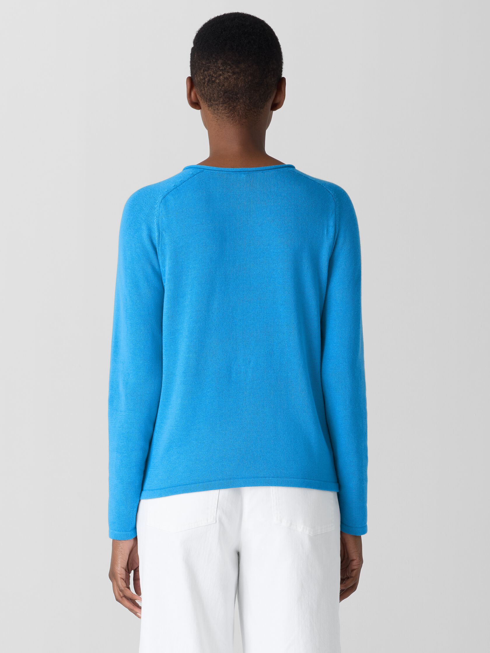 Peruvian Cotton Blend V-Neck Top