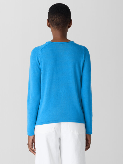 Peruvian Cotton Blend V-Neck Top