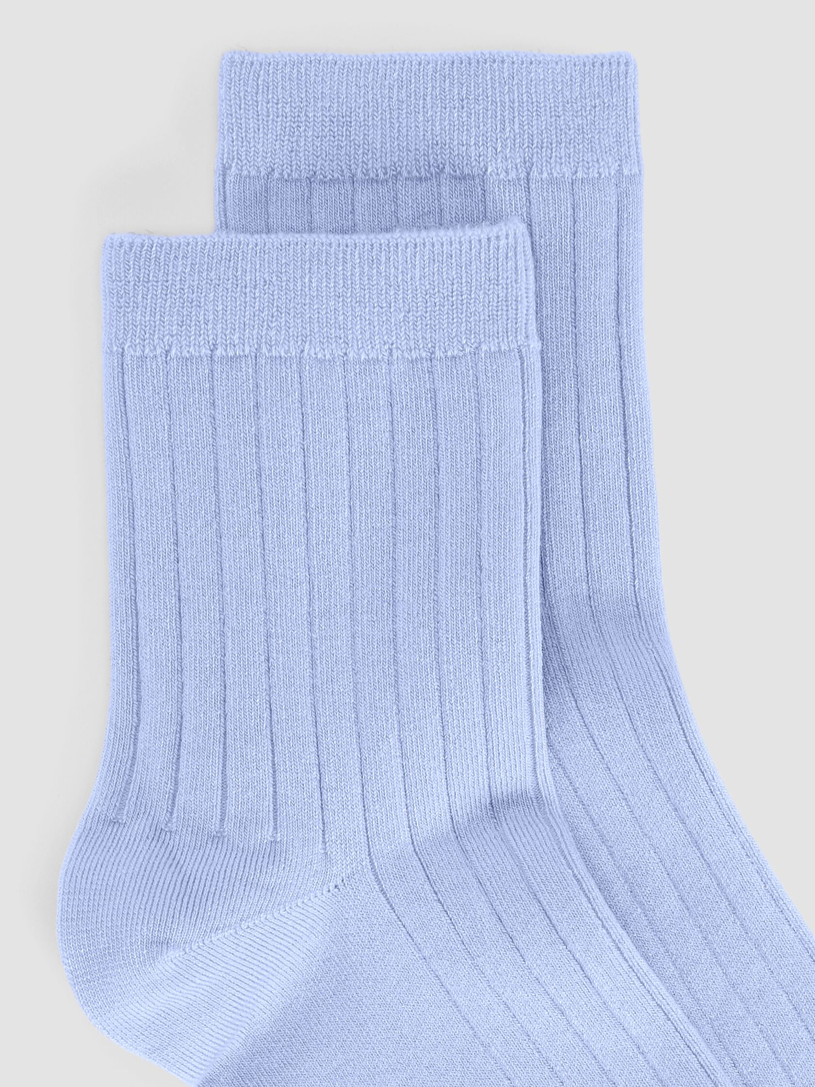 Rib Short Crew Sock