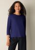 Organic Pima Cotton Jersey 3/4-Sleeve Tee