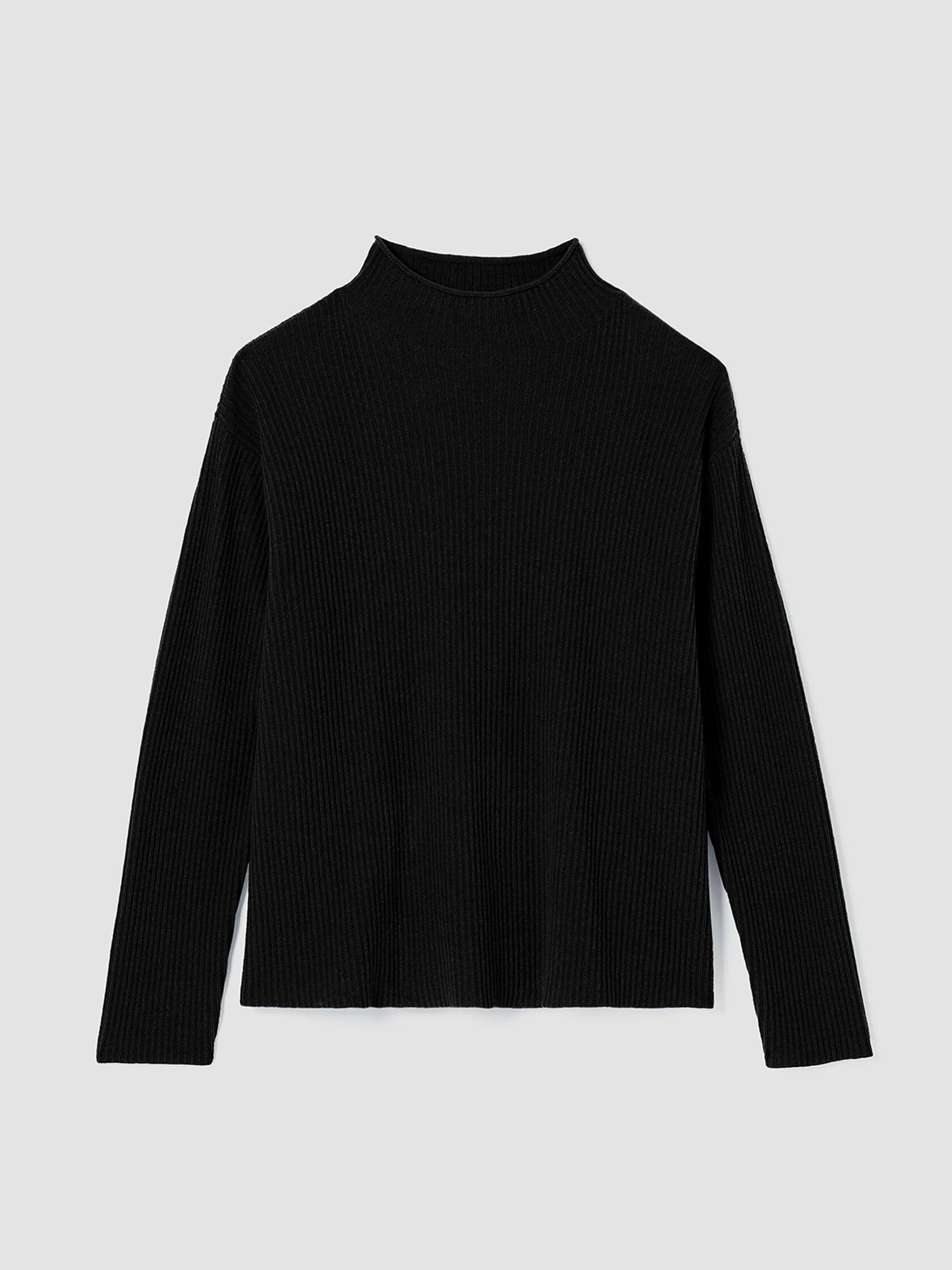 Italian Cashmere Funnel Neck Top | EILEEN FISHER