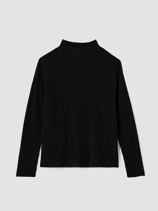 Italian Cashmere Funnel Neck Top