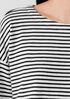 Striped Organic Cotton Slub Bateau Neck Top