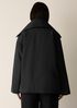 Light Cotton Nylon High Collar Padded Coat