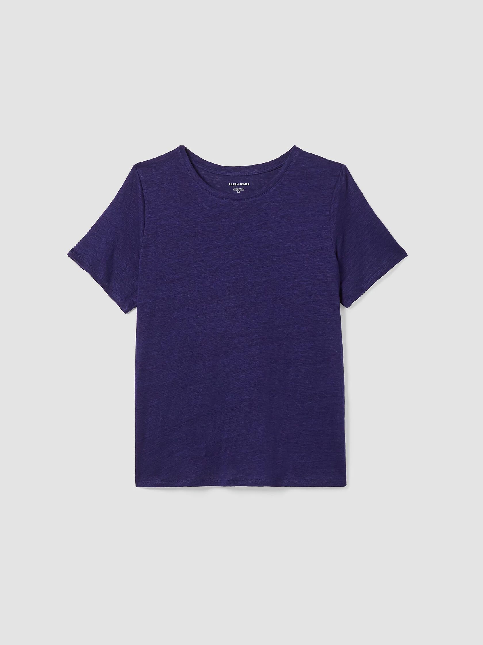 Organic Linen Jersey Crew Neck Tee