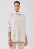 Cotton and Recycled Cashmere Turtleneck Top