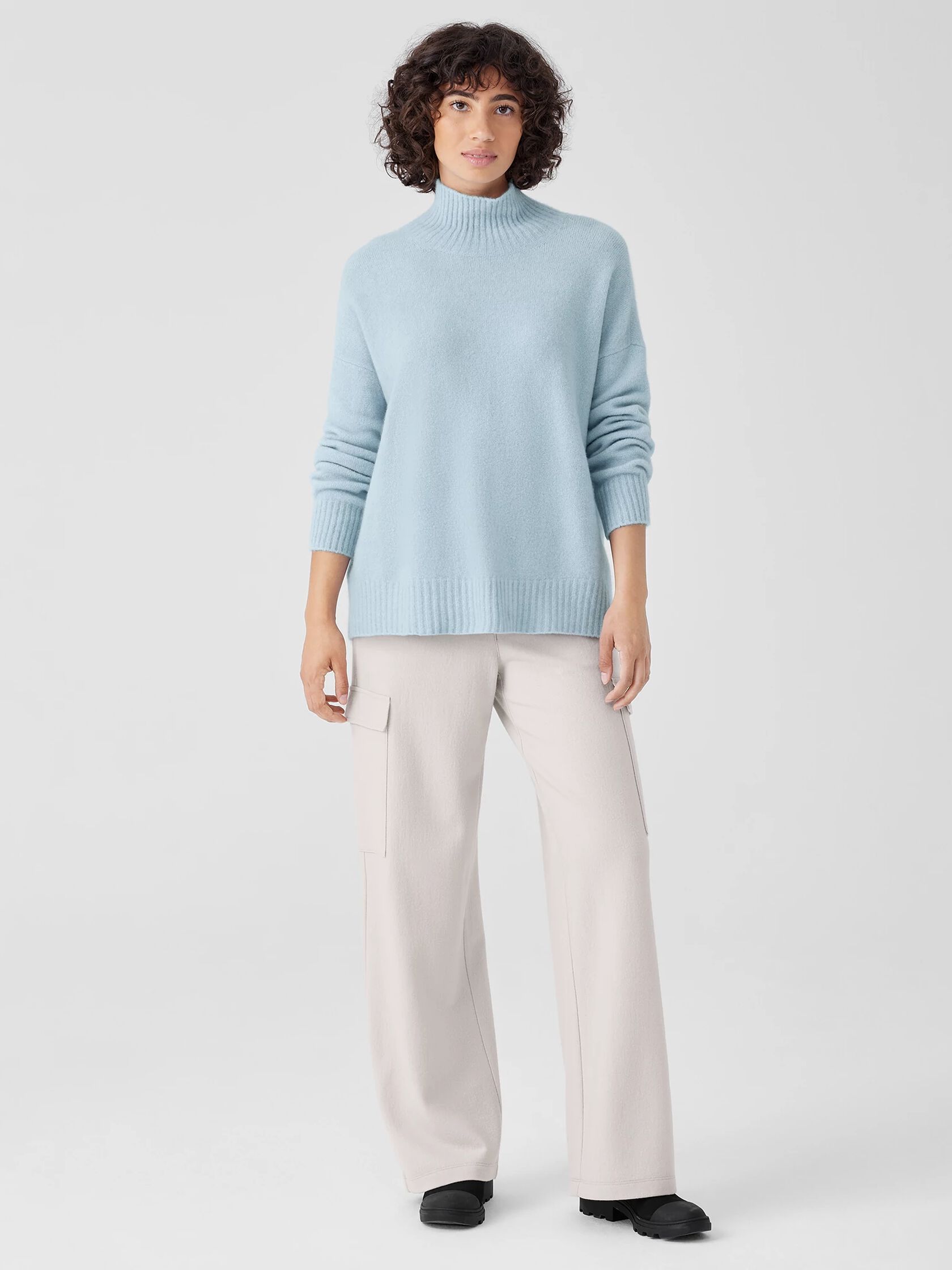 Cashmere Silk Bliss Turtleneck Box-Top