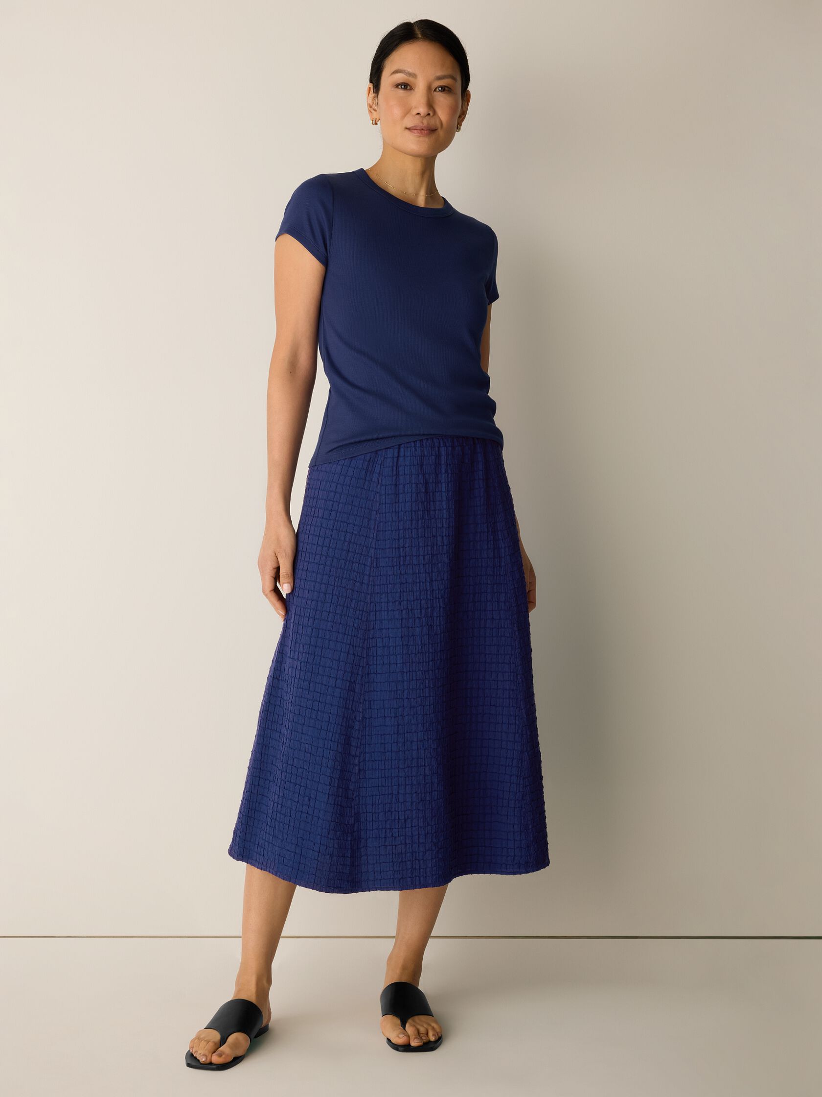 Organic Cotton Voile Box Skirt