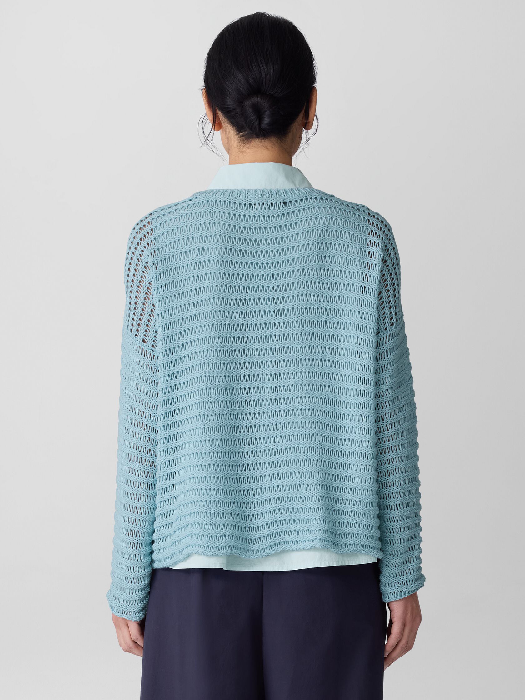 Peruvian Organic Cotton Cord Crew Neck Top