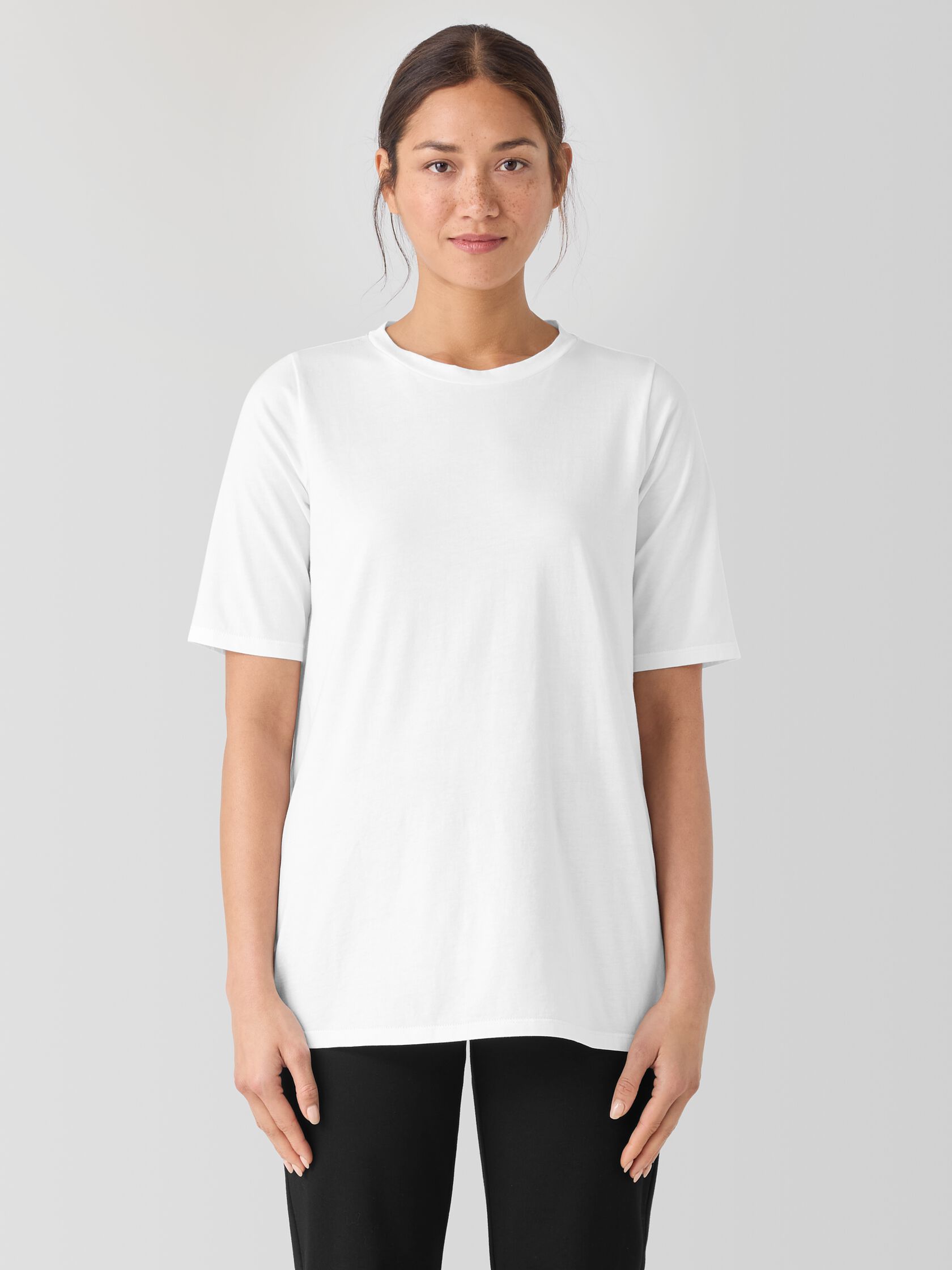 Organic Pima Cotton Jersey Long Tee