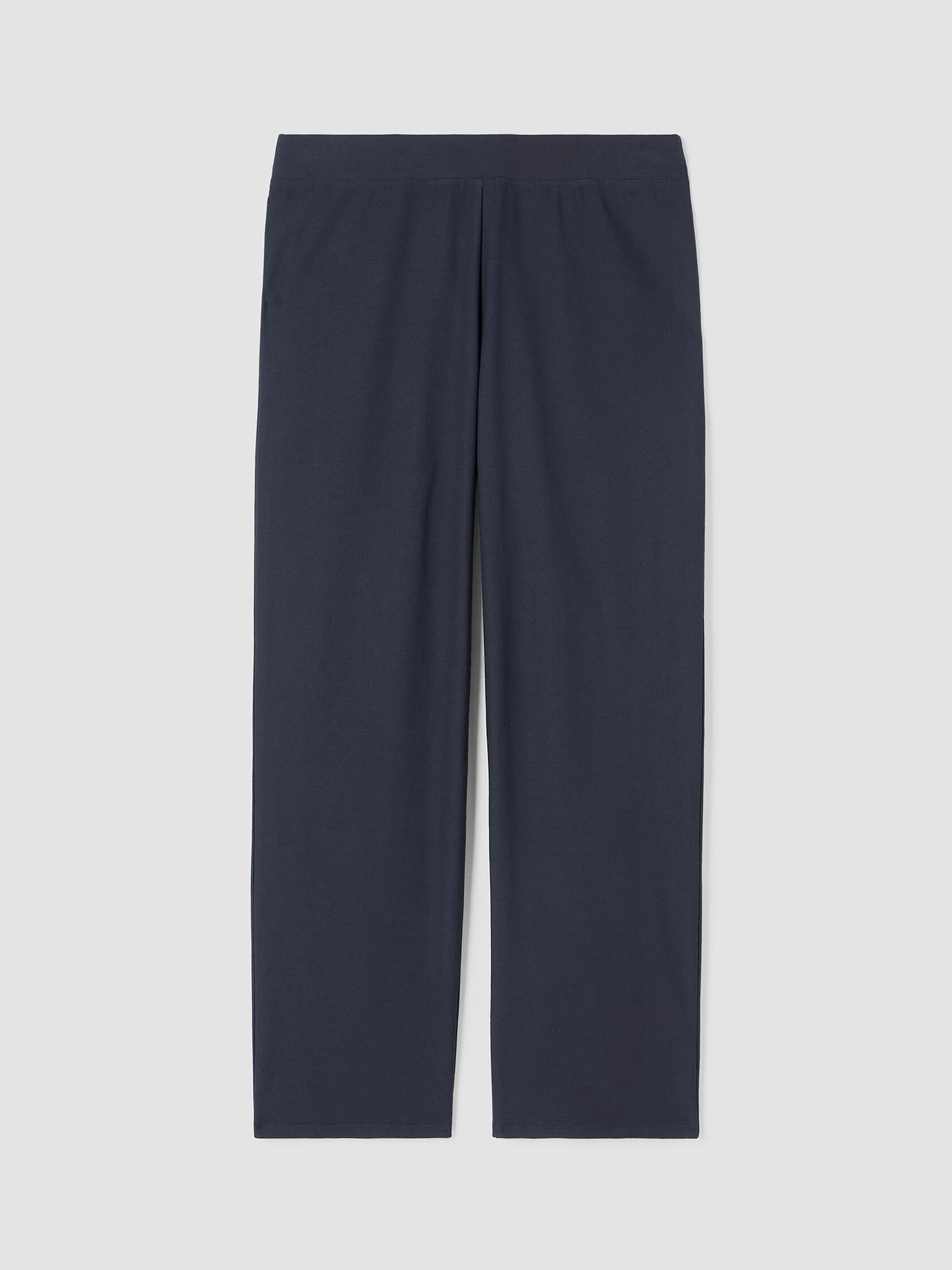 Washable Stretch Crepe Straight Pant