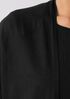 Organic Linen Cotton High Collar Cardigan