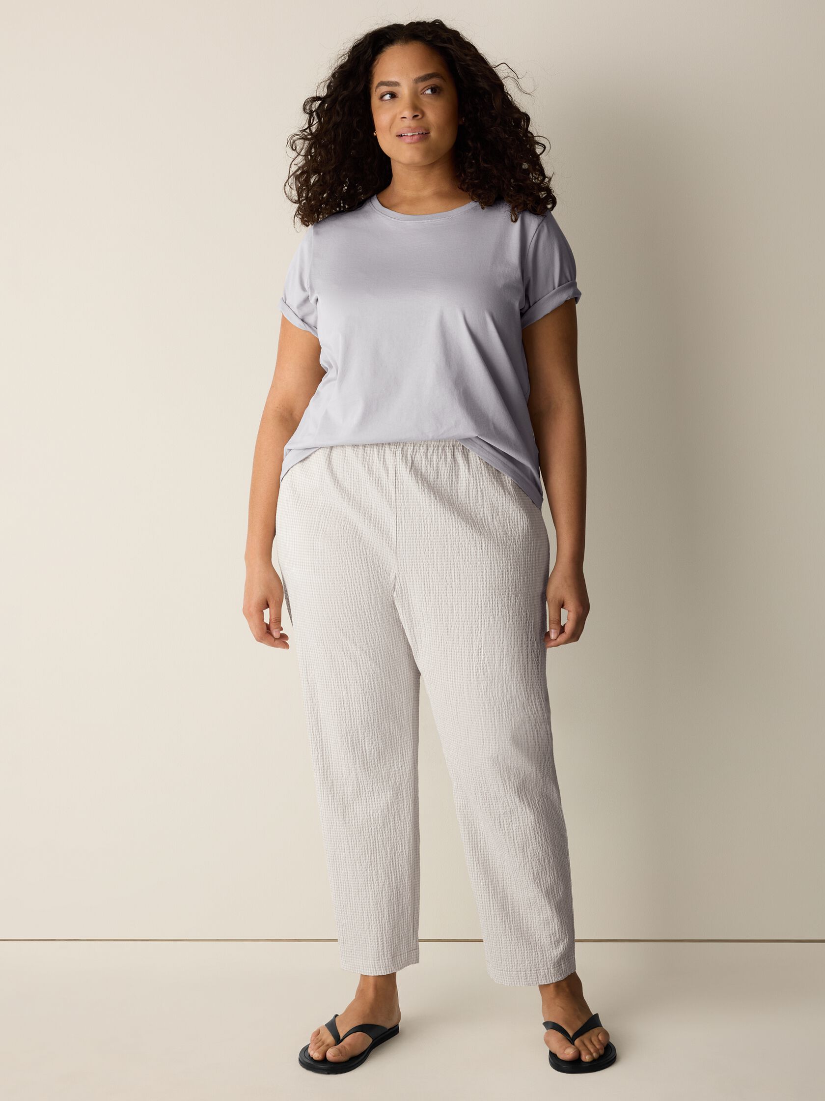 Organic Pima Cotton Jersey Round Neck Tee