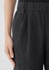 Puckered Organic Linen Tapered Pant