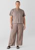 Organic Handkerchief Linen Band Collar Shirt